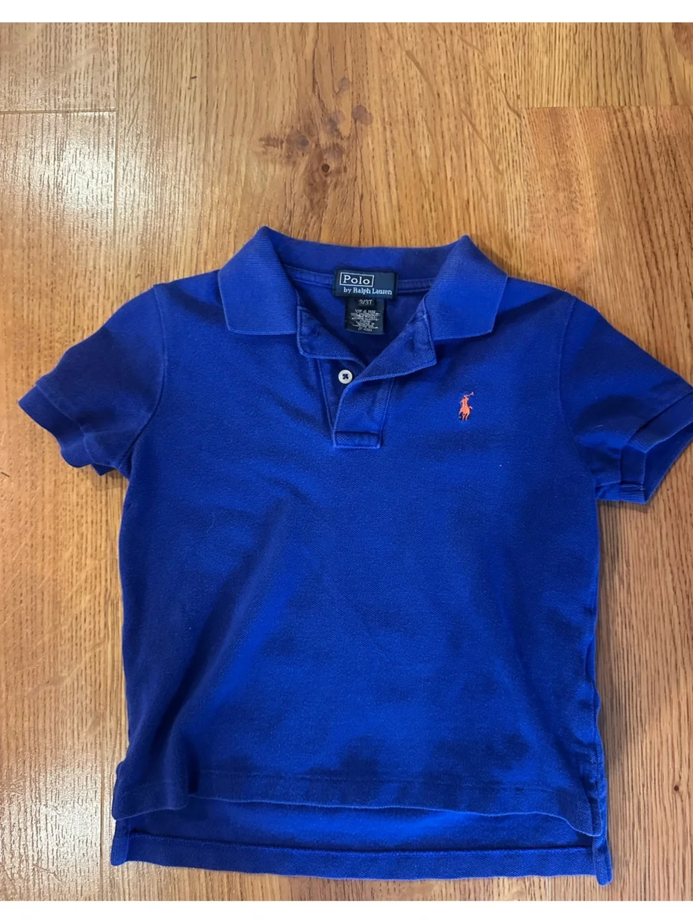 Ralph Lauren Kids Royal Blue Polo with Orange Pony